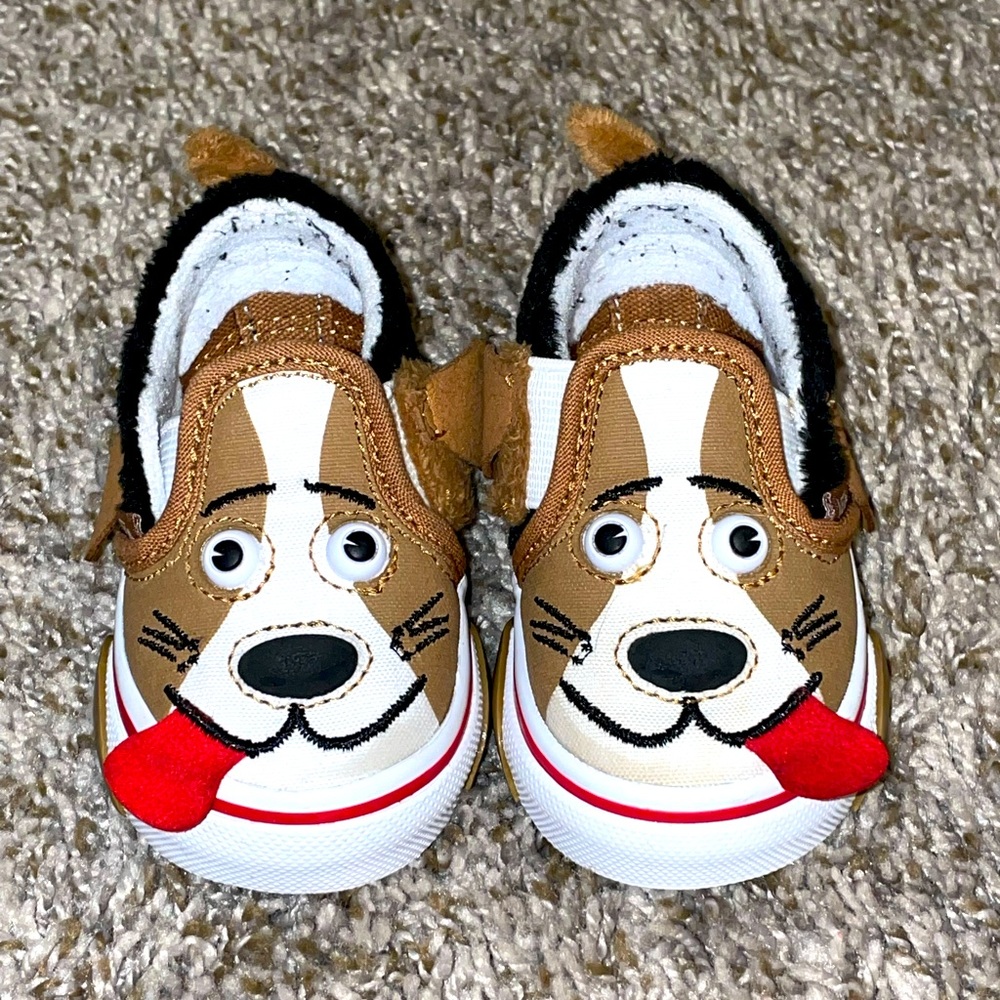 Toddler boy brown vans size 4c